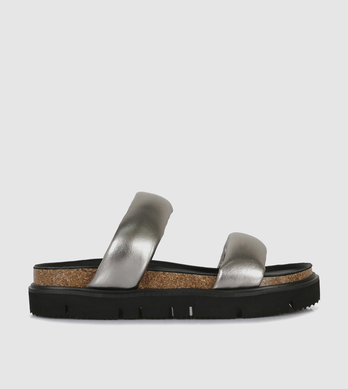 Acl Heeled Slides AGL Women's Sandal Sz 10/41 Patent Leather Wedge