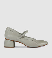 Sage Green Heeled Mary Jane
