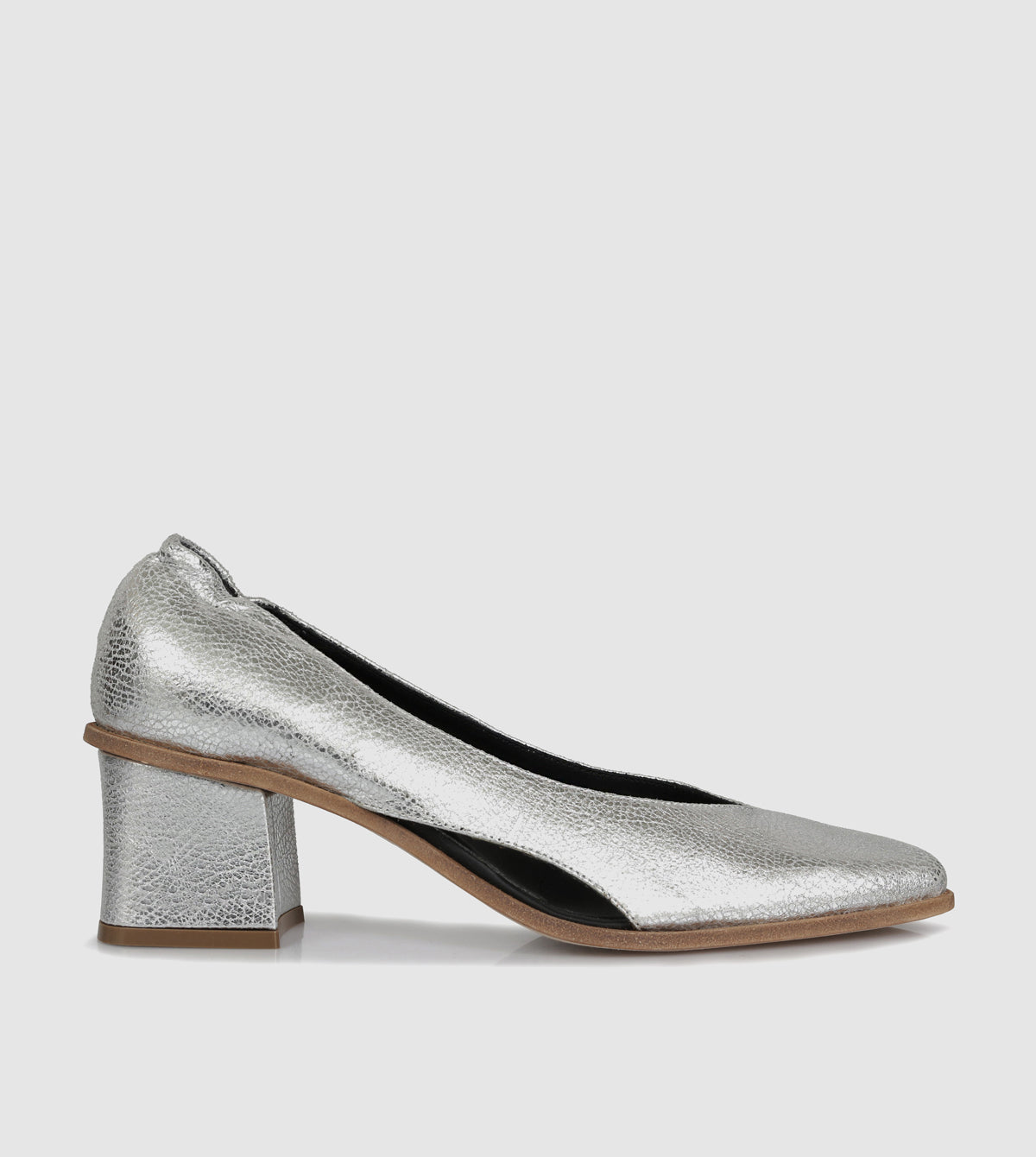 Buy ELLE Grey Women Textured Heels Online
